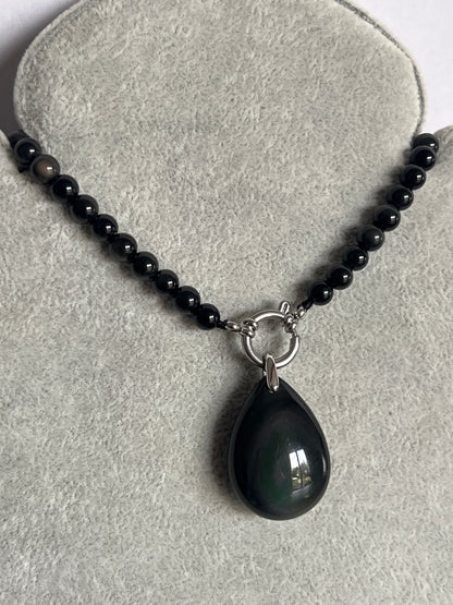 Collier Obsidienne Œil céleste
