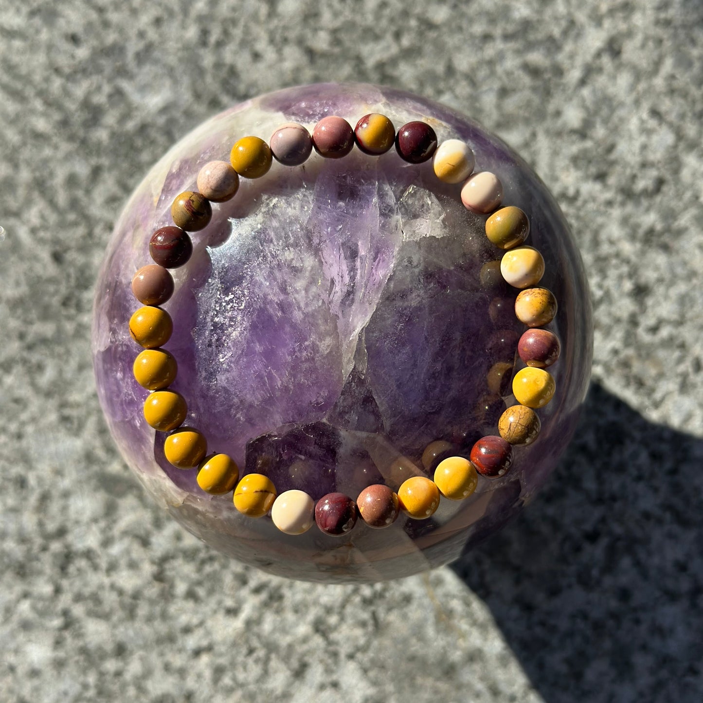 Bracelet en Jaspe Mokaïte