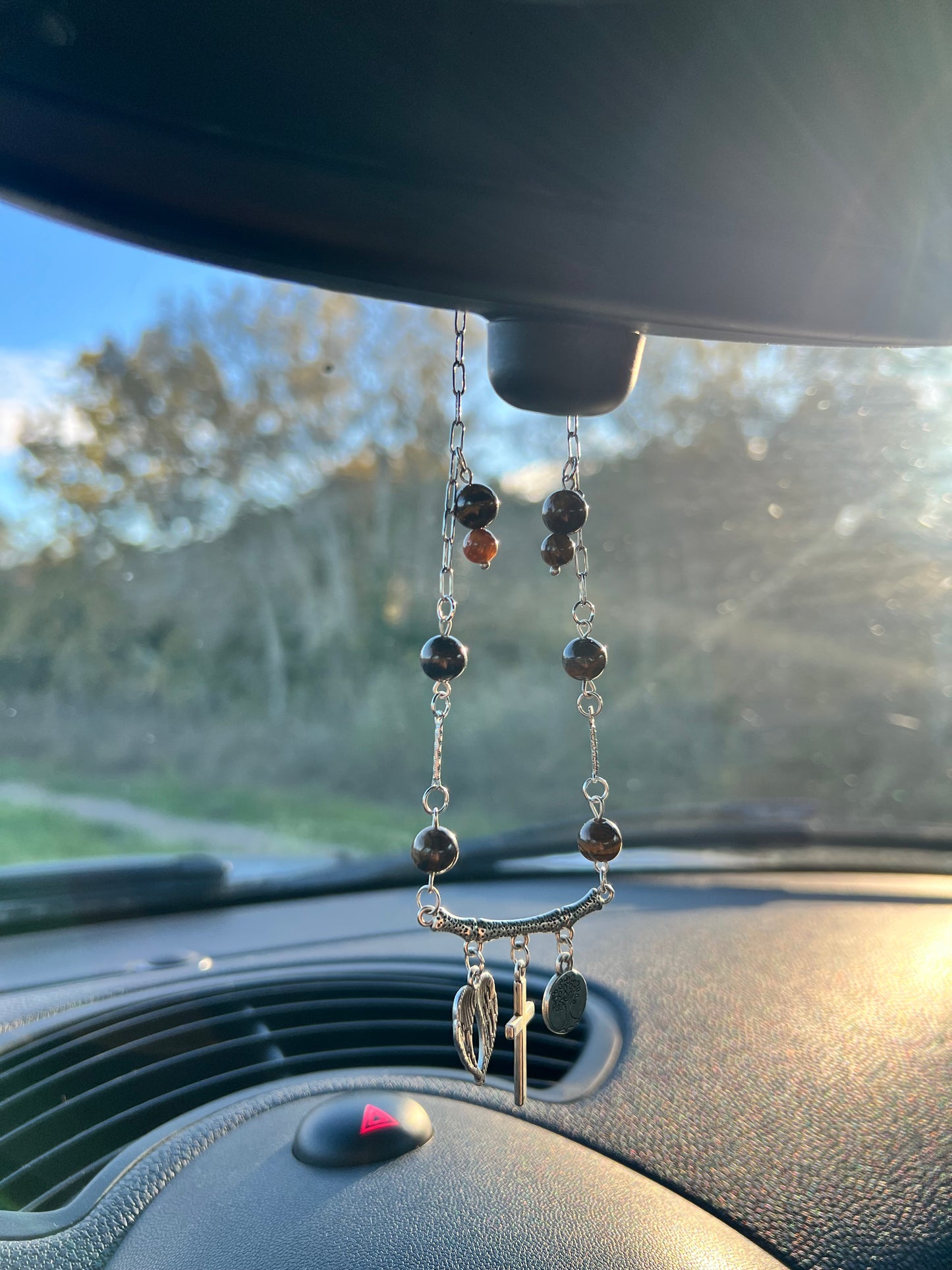 Suspension Voiture Pureté Œil de Tigre