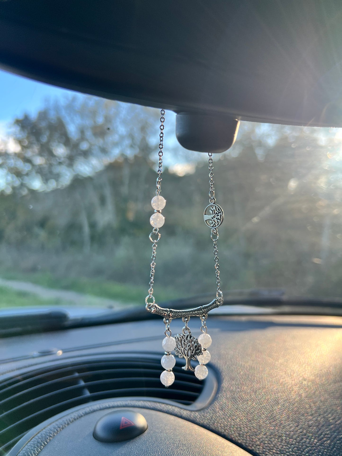 Suspension Voiture Pureté Cristal de Roche