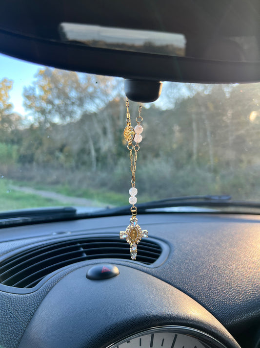 Suspension Voiture Sérénité Cristal de Roche