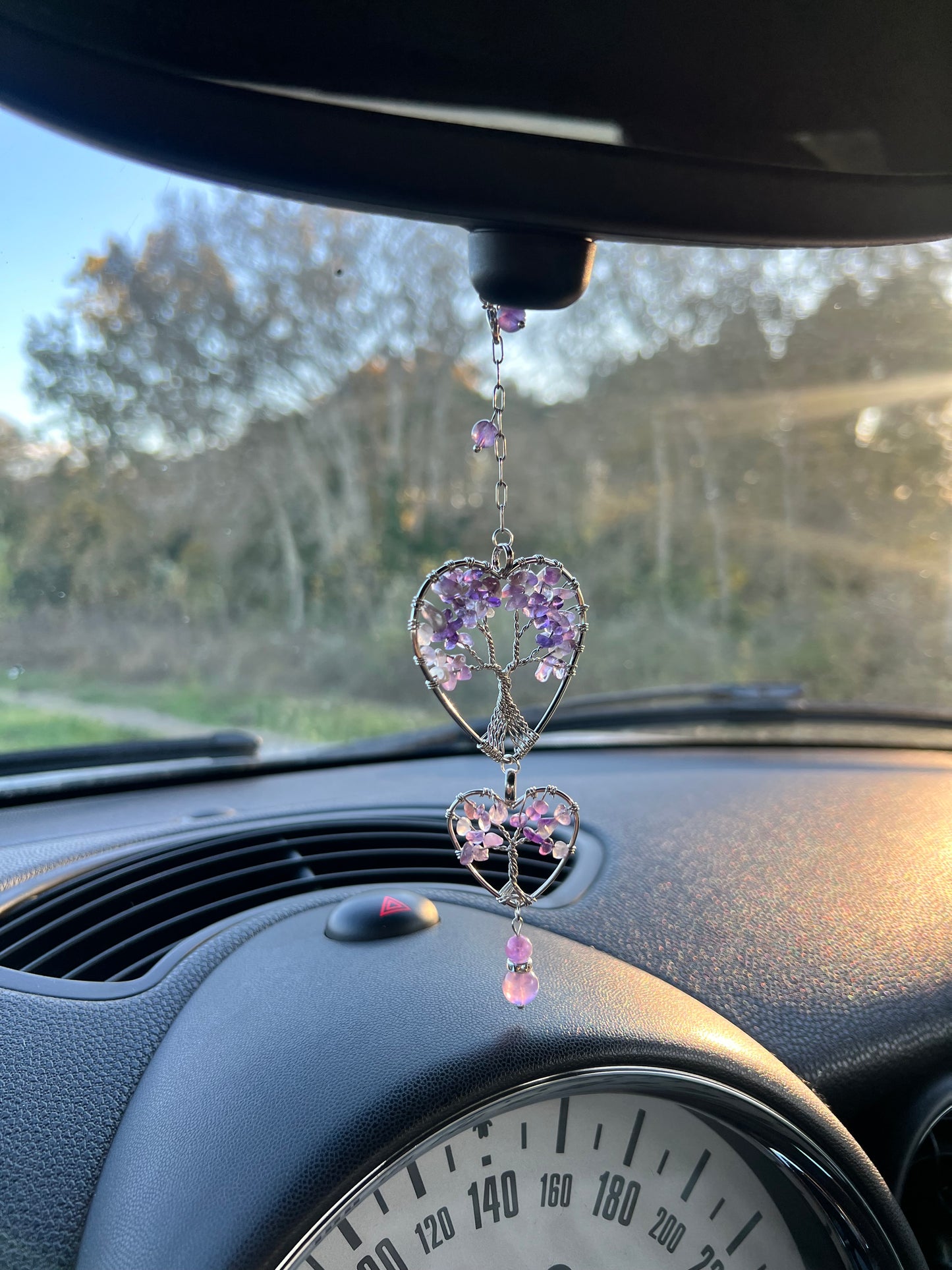 Suspension Voiture Aura Améthyste