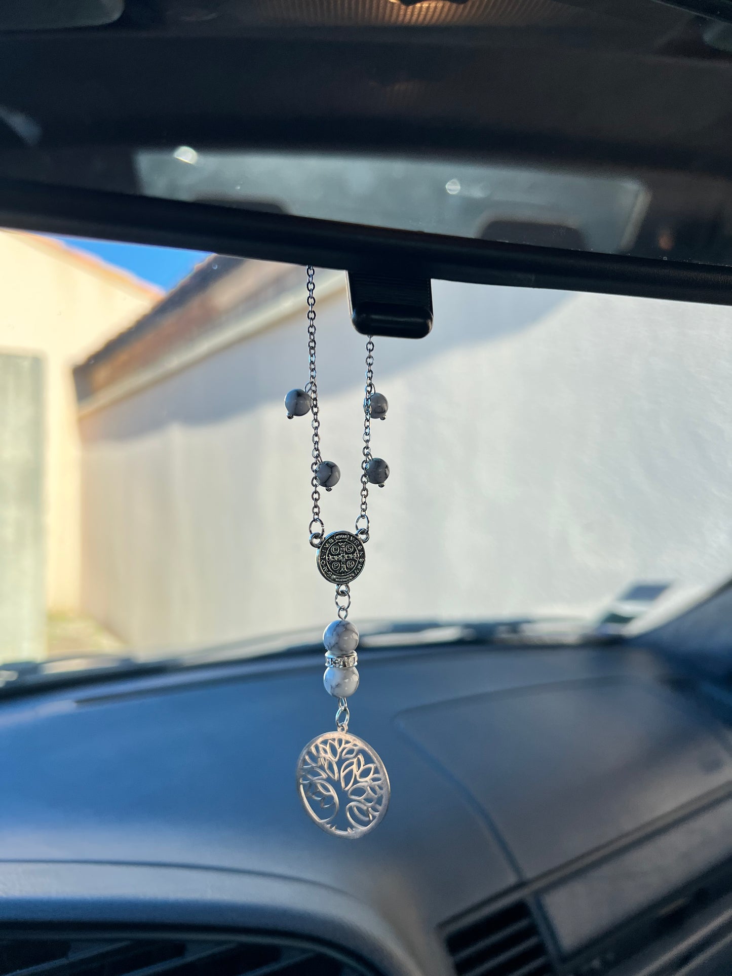 Suspension Voiture Pureté Howlite